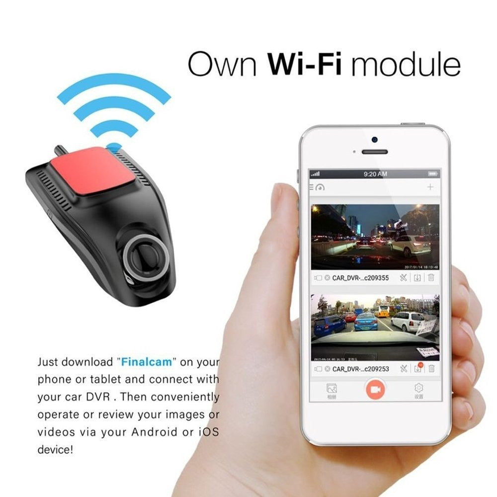 Small Eye Dash Cam, DVR Recorder Camera With Wifi, Full HD