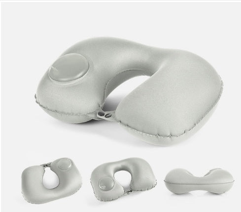 Portable, Inflatable Travel Neck Pillow