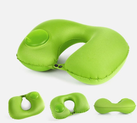 Portable, Inflatable Travel Neck Pillow