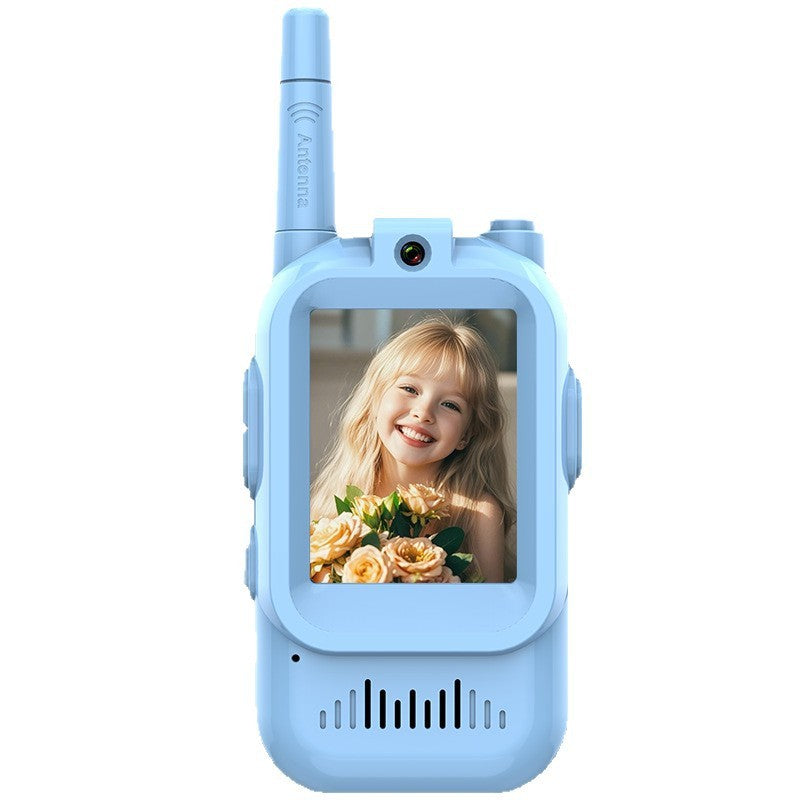 Mini Video Wireless Walkie Talkies For Kids Handheld 2 Pack Rechargeable Intercom Cam