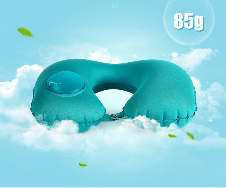 Portable, Inflatable Travel Neck Pillow