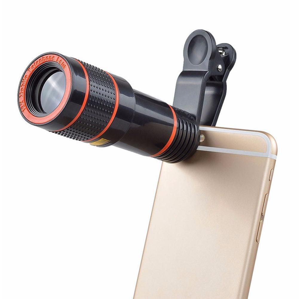 HD 8X Clip On Optical Zoom, Telescope Camera Lens For Universal Mobile Cell Phone