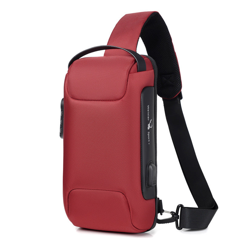 Waterproof USB Anti-theft Bag, Multifunction Chest Pack