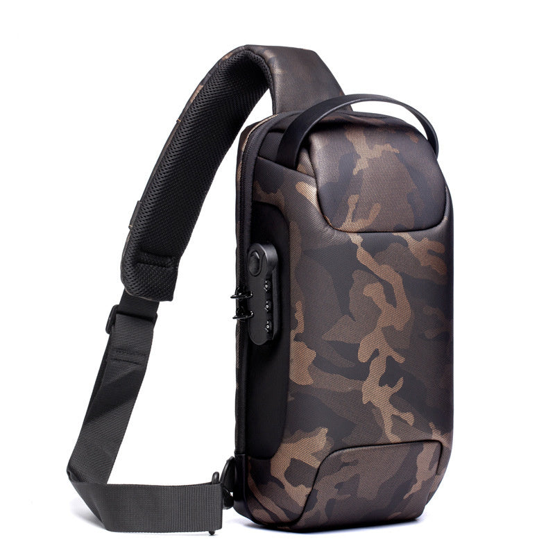 Waterproof USB Anti-theft Bag, Multifunction Chest Pack