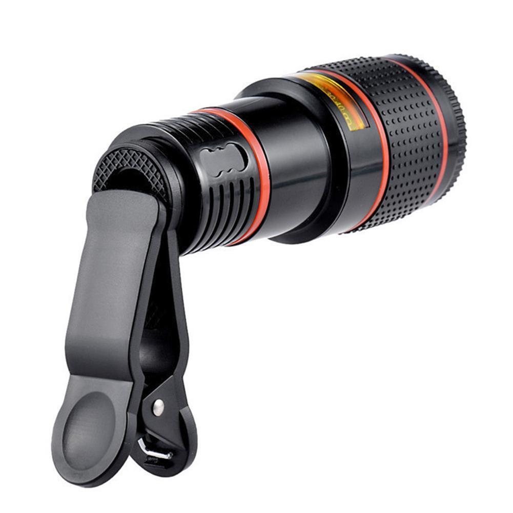 HD 8X Clip On Optical Zoom, Telescope Camera Lens For Universal Mobile Cell Phone