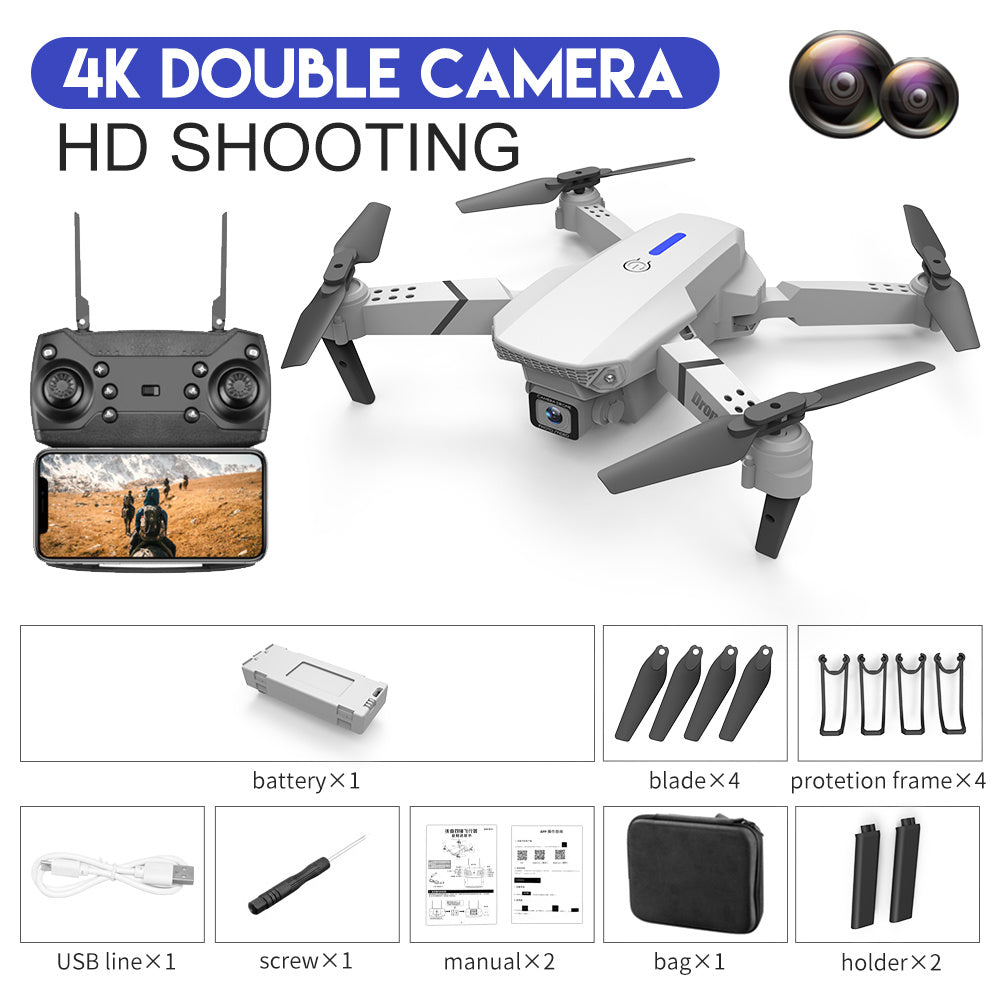 E88 Drone Photography HD 4K Dual Camera