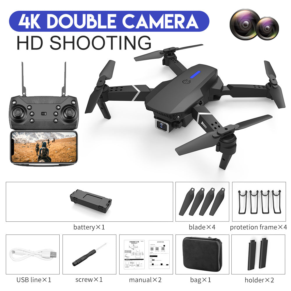 E88 Drone Photography HD 4K Dual Camera