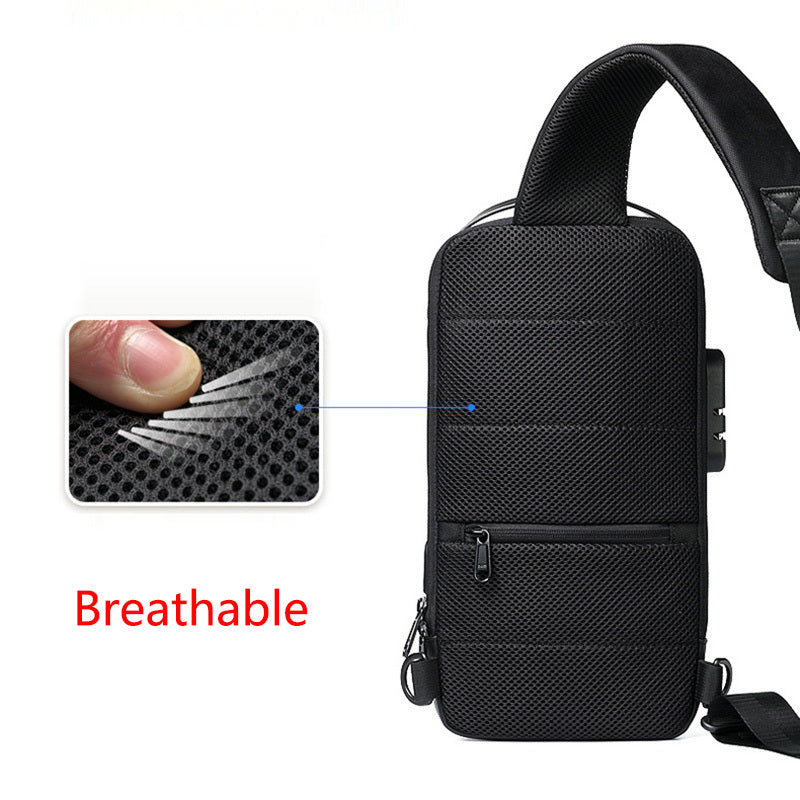 Waterproof USB Anti-theft Bag, Multifunction Chest Pack