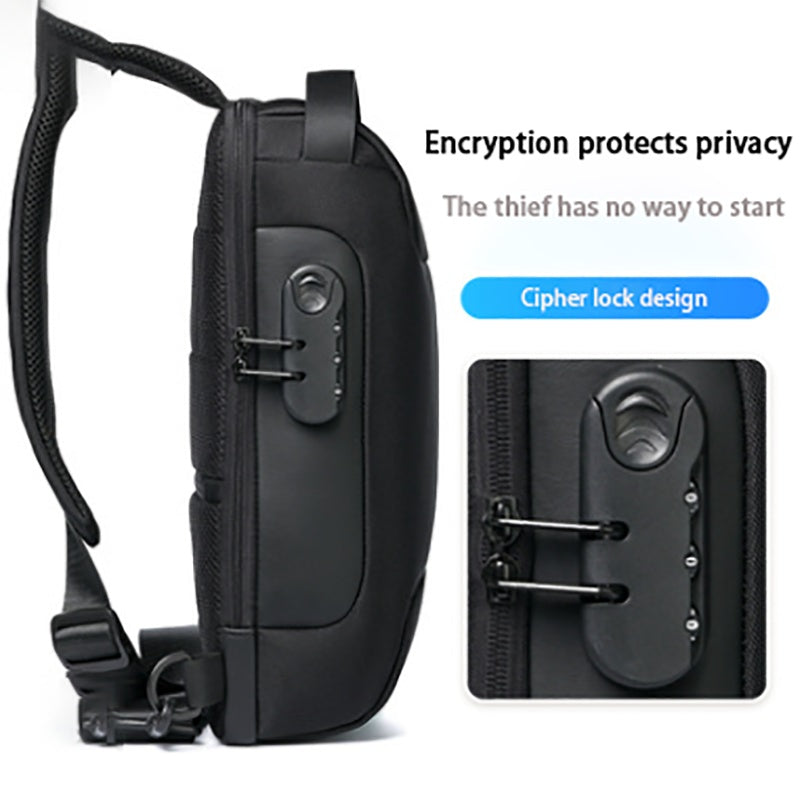 Waterproof USB Anti-theft Bag, Multifunction Chest Pack