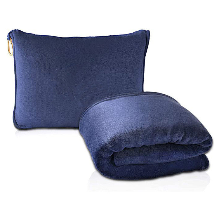 Multifunctional Travel Storage Double-sided Velvet Blanket