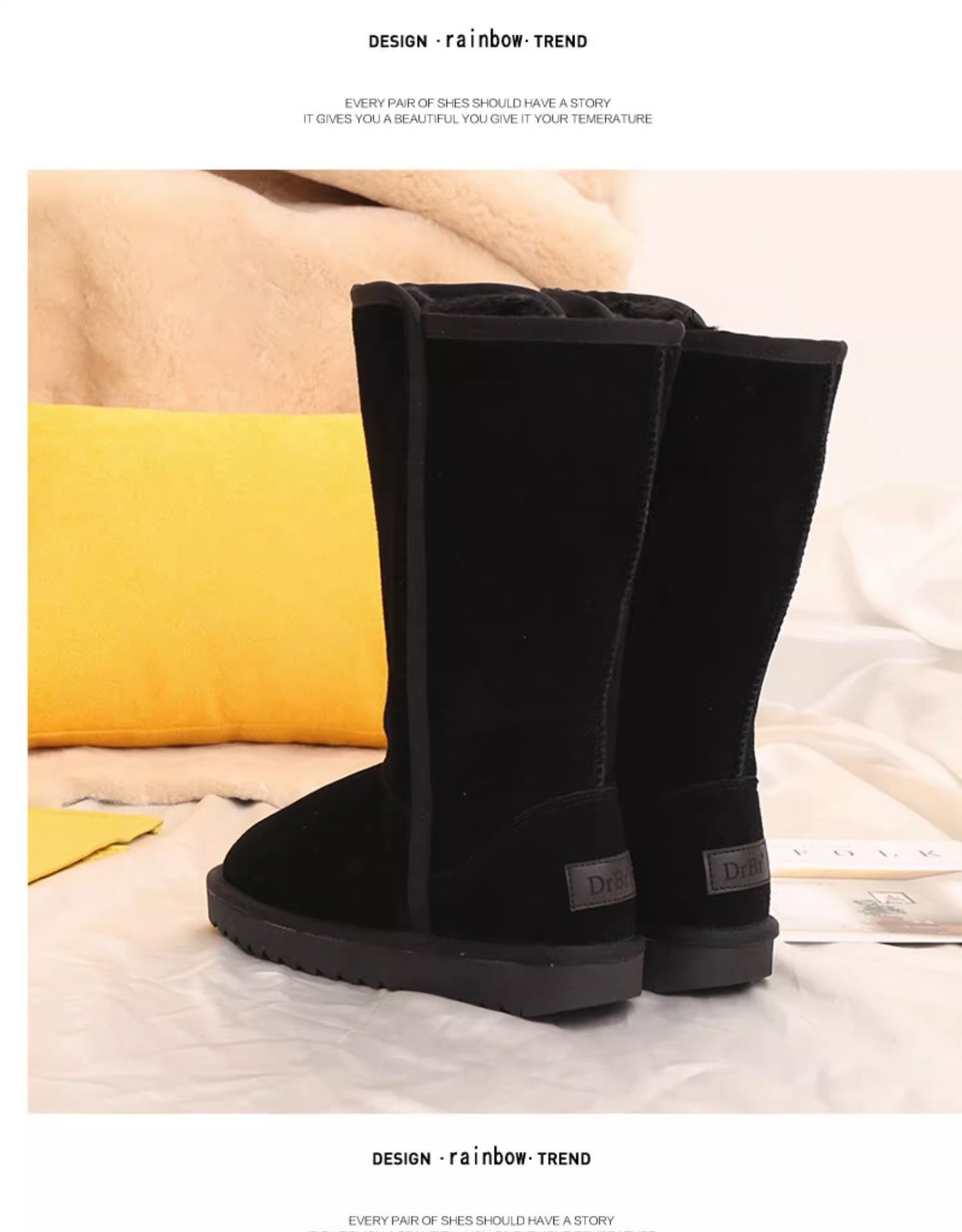 Fleece-lined Thickened Winter Boots